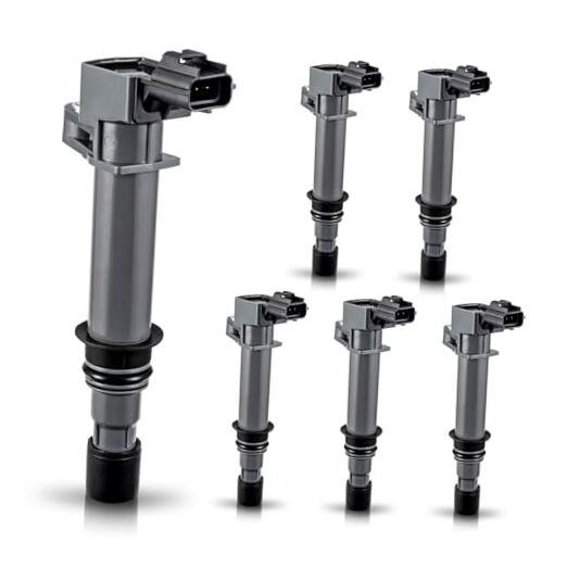 Set of 6 Ignition Coil Pack Compatible with Dodge Jeep Mitsubishi Aspen