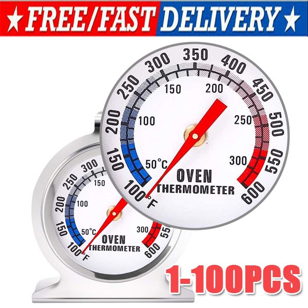 Oven Thermometer Stainless Steel Classic Stand Up Food Meat Temperature Gauge5-1