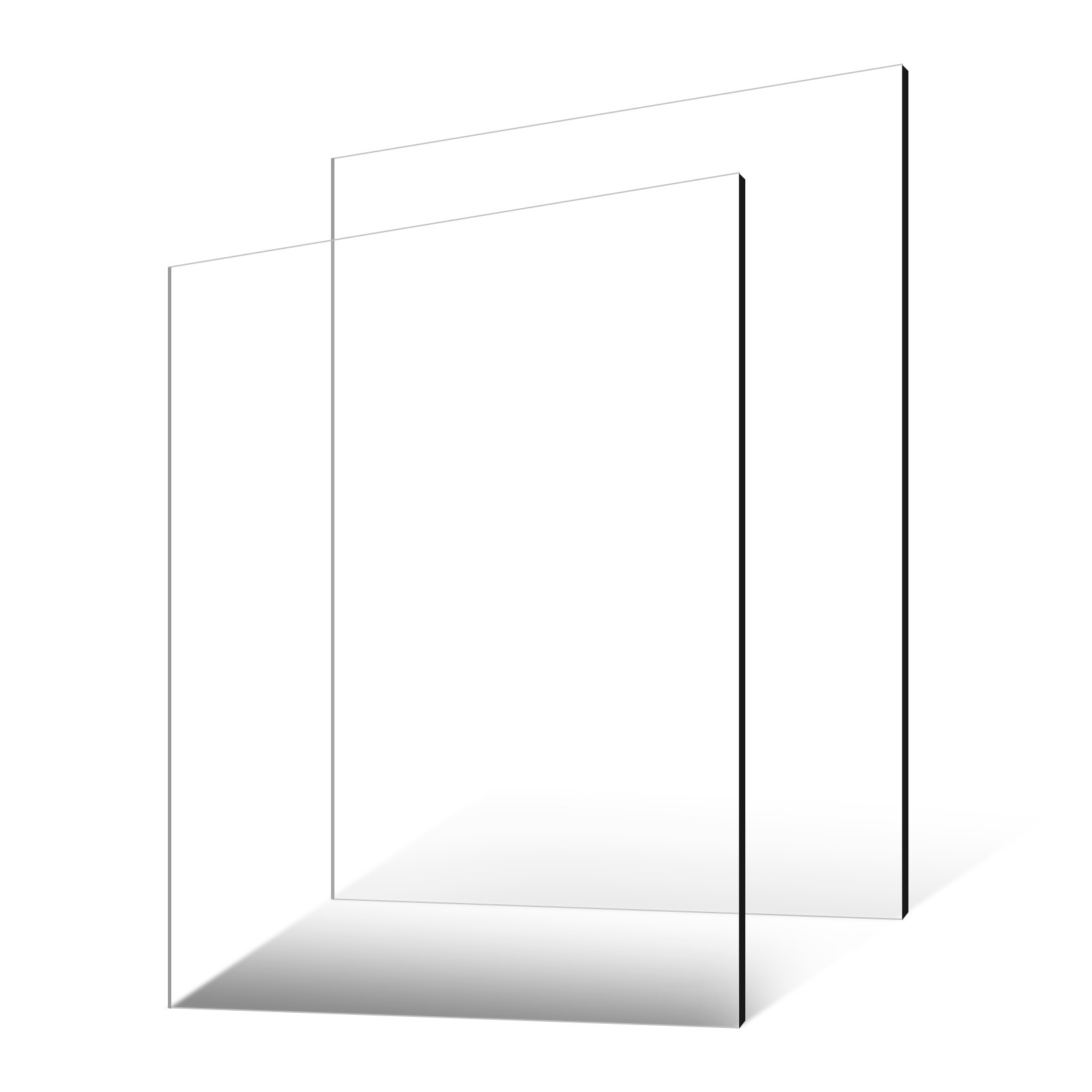 2-Pack Plexiglass Acrylic Sheets 24 x 36 Inch Plastic Sheets 1/4 Inch Thick
