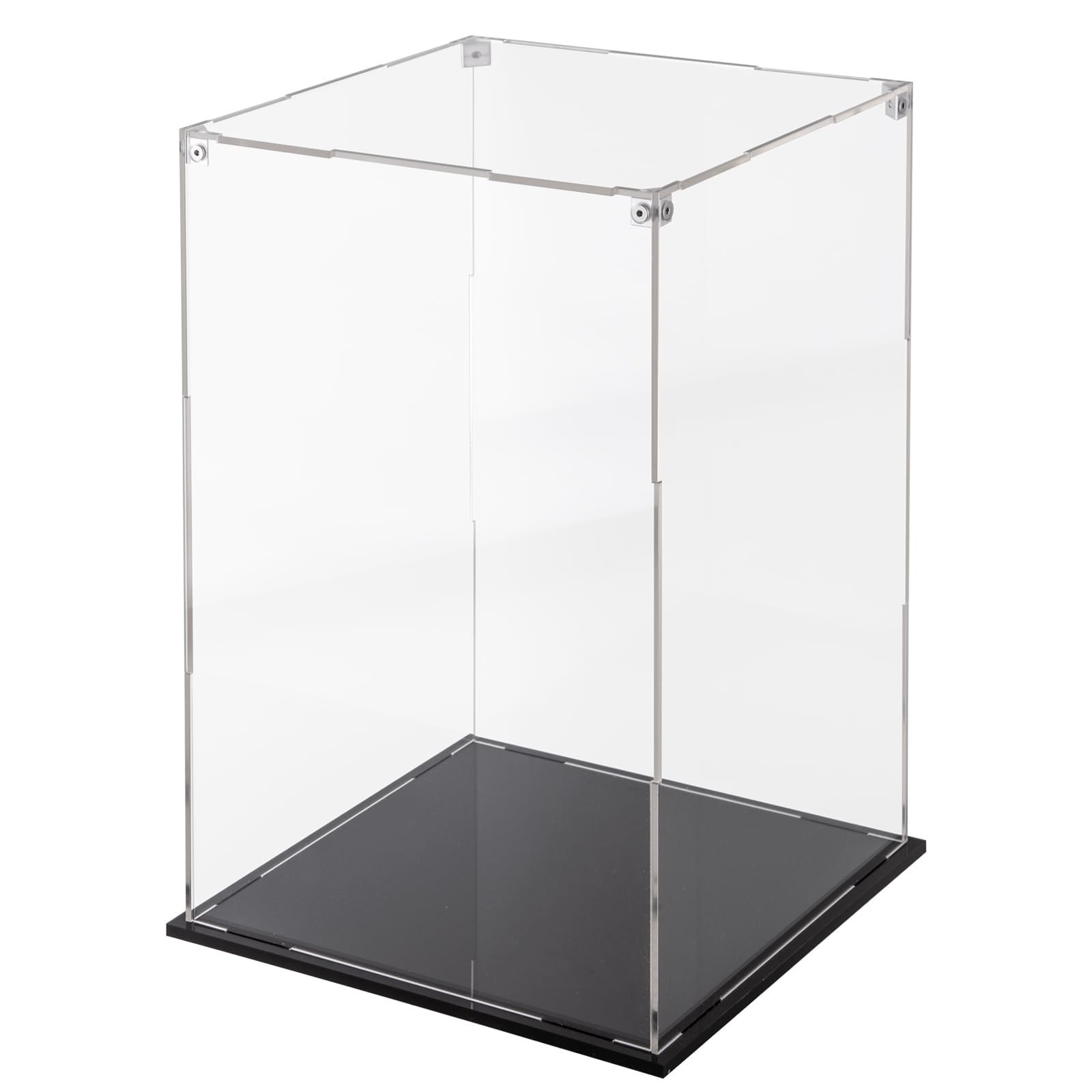 Cliselda Large Acrylic Display Case 10x10x16 inch for Collectibles, Sturdy Cl...