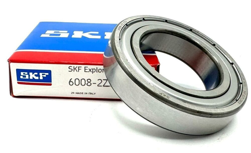 SKF 6008 ZZ DEEP GROOVE BALL BEARING, METAL SHIELDED 40x68x15