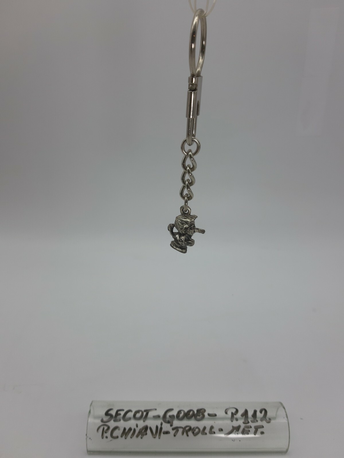 Troll keychain - chrome metal - chrome - code G008 - secot