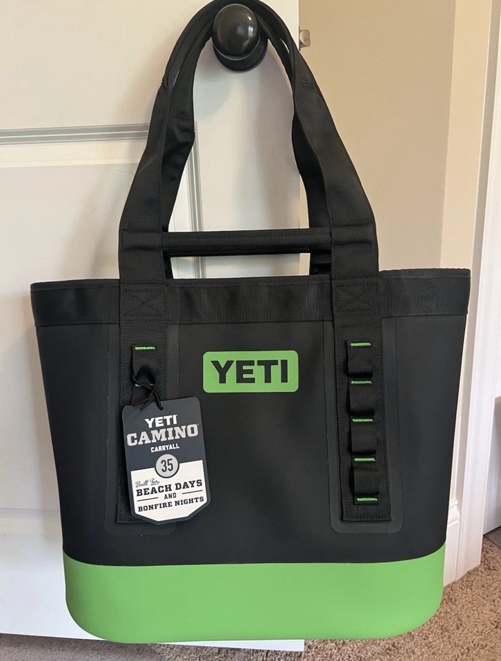 YETI Camino 35 Carryall Tote in Canopy Green Waterproof Bag Limited Edition NWT