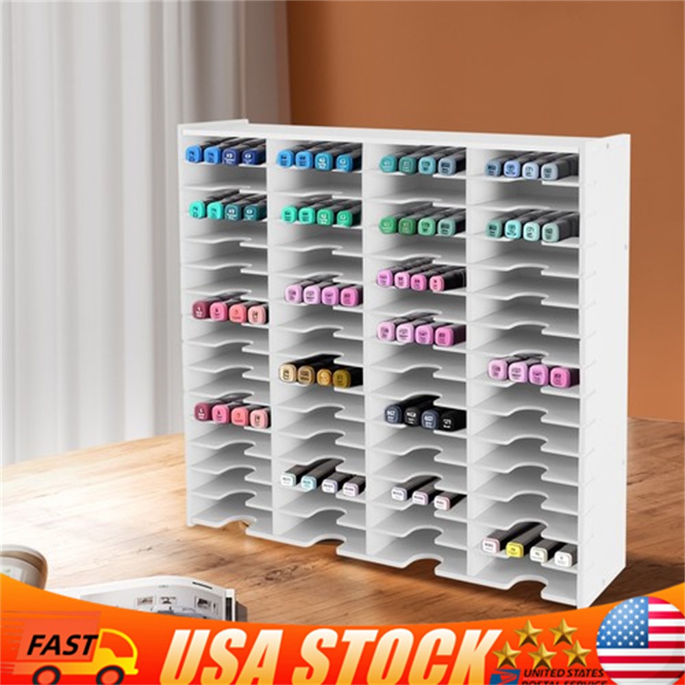 Ink Pad Storage Rack 60 Grids Inkpad Storage Box White Stamp Pad Organizer Rack