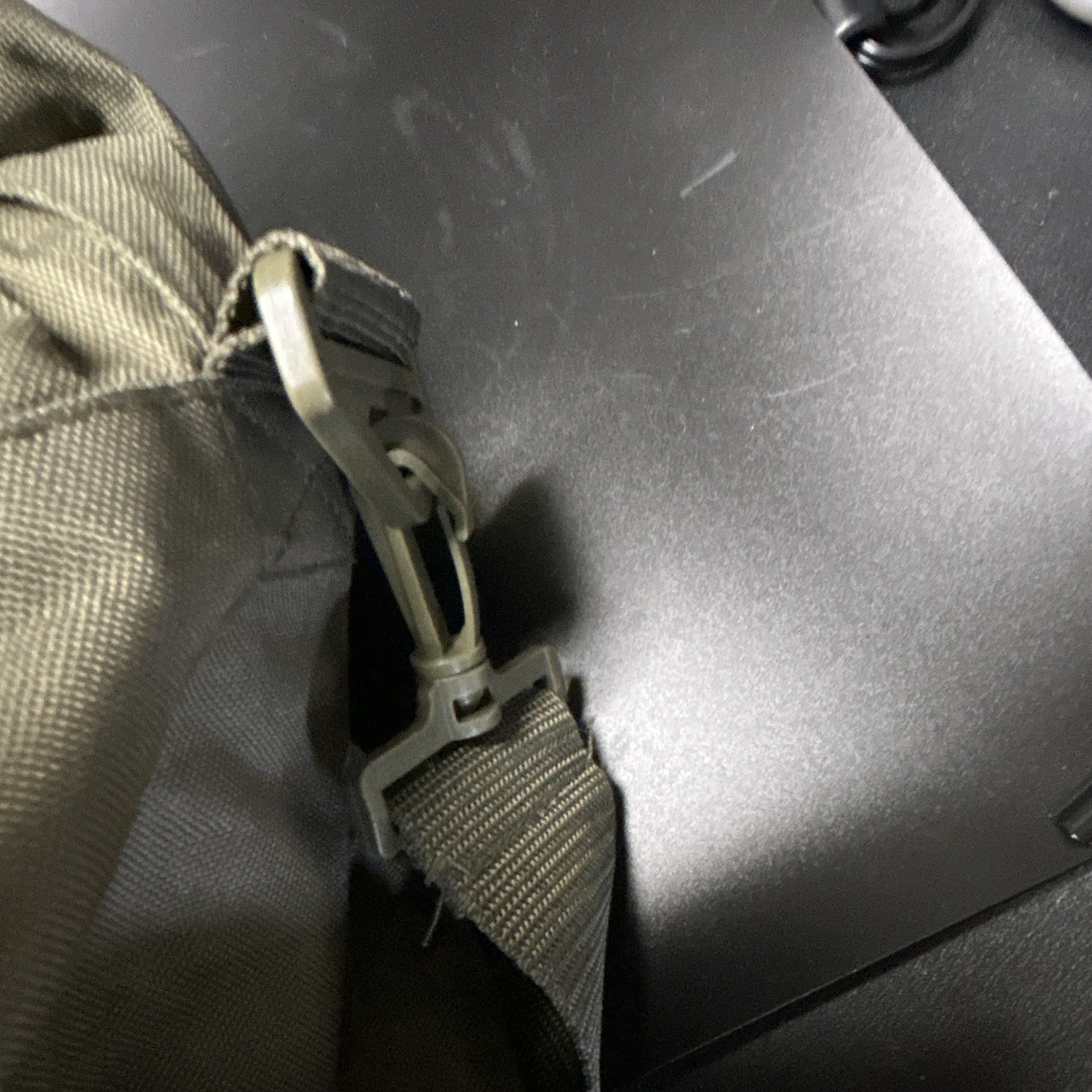 Train Green Nylon Duffle Bag, Solid, Adjustable Shoulder Strap, 18" & Under