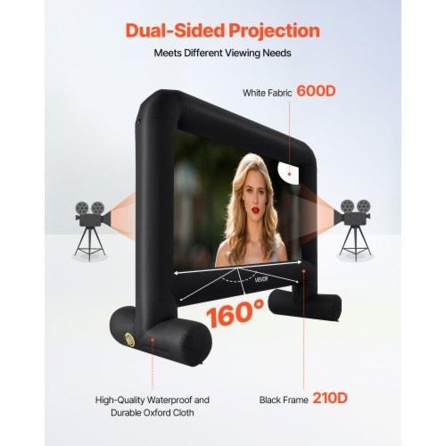 15FT Inflatable Movie Screen Inflatable Projector Screen with Portable