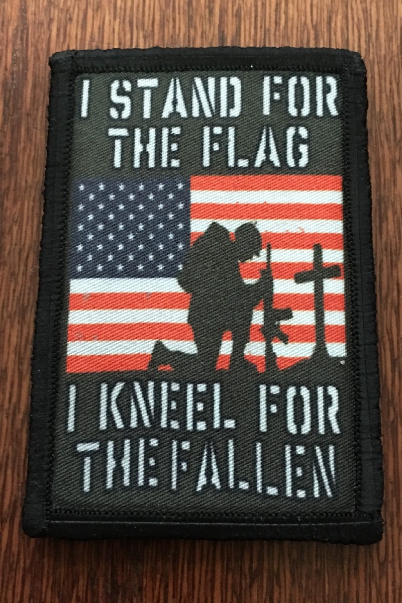 I Stand for the Flag Morale Patch Tactical ARMY Funny Military