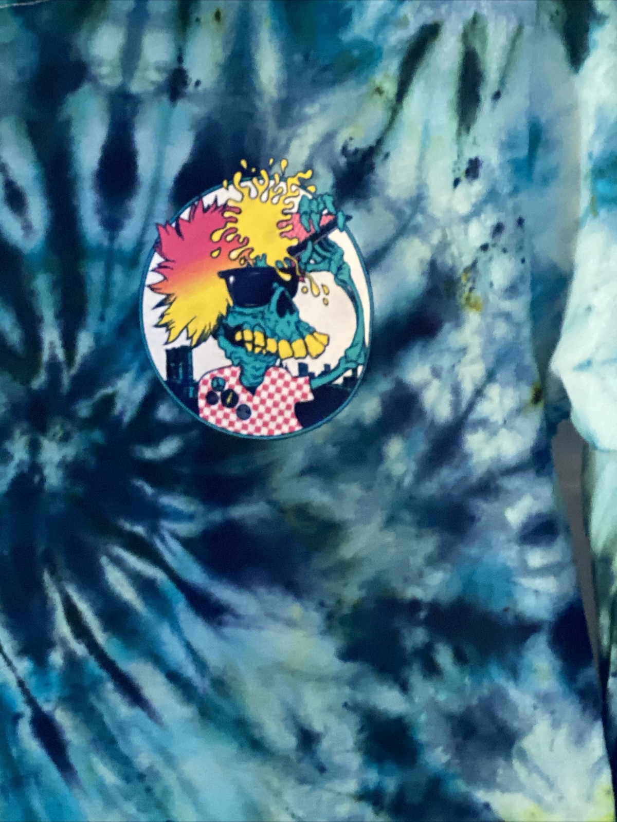 Grateful Shred LA Skyline Los Angeles Tie Dye Hand Dyed Shirt New Unworn