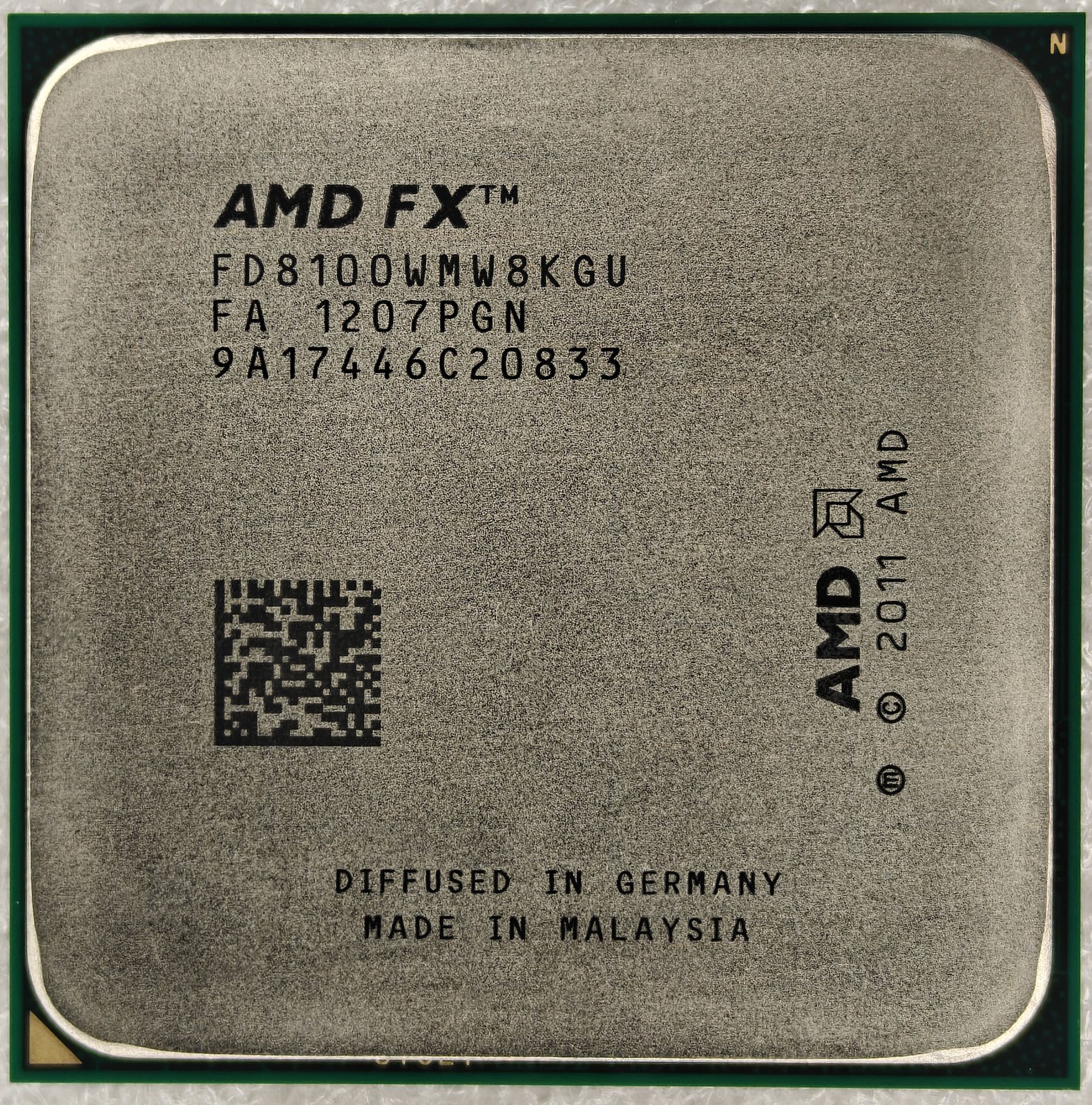 AMD FX-8100 CPU 8-Core 2.8GHz 8M FD8100WMW8KGU AM3+ 95W Processor