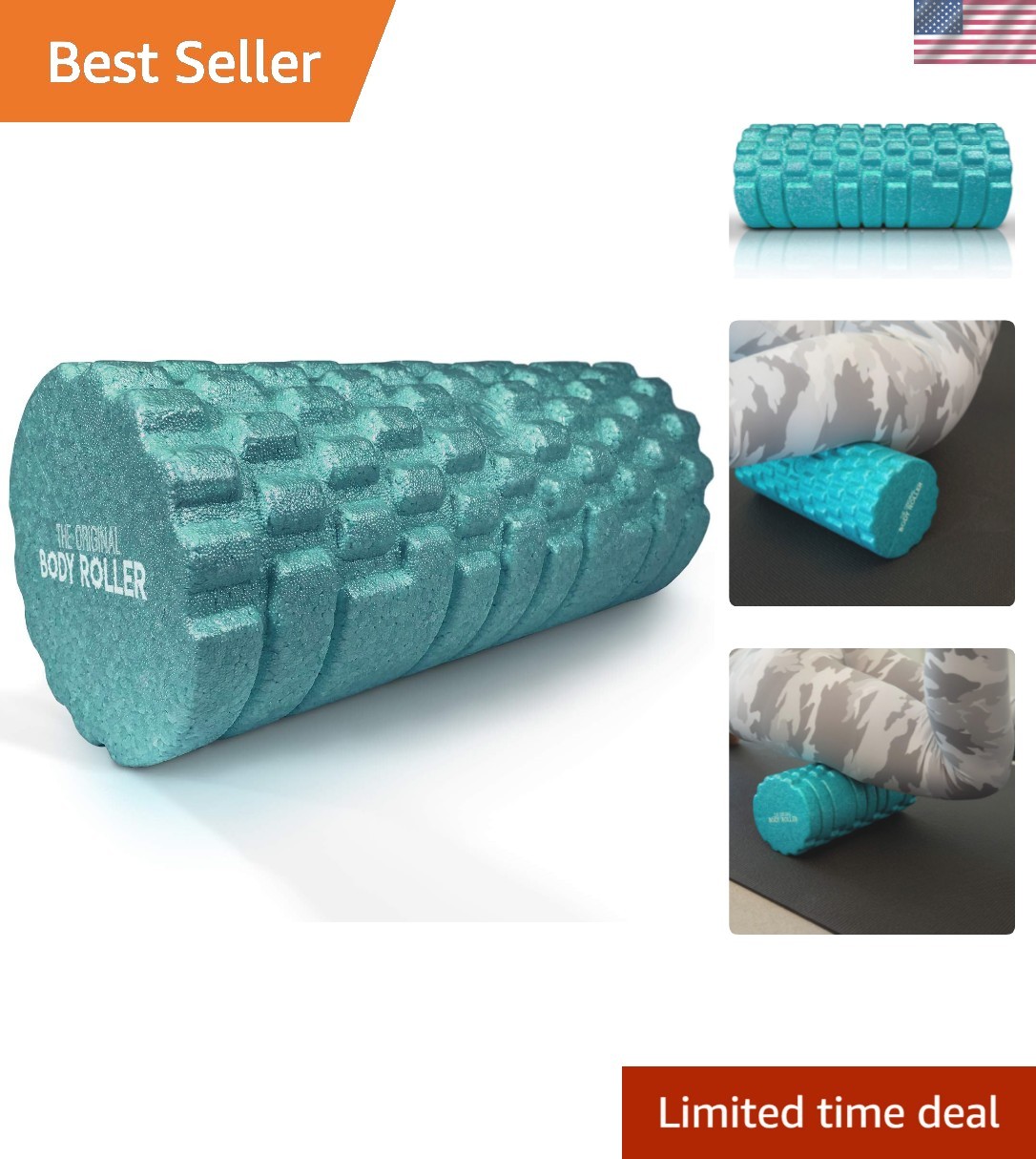 High Density Foam Roller for Exercise & Recovery | Firm, Patented Texture is ...