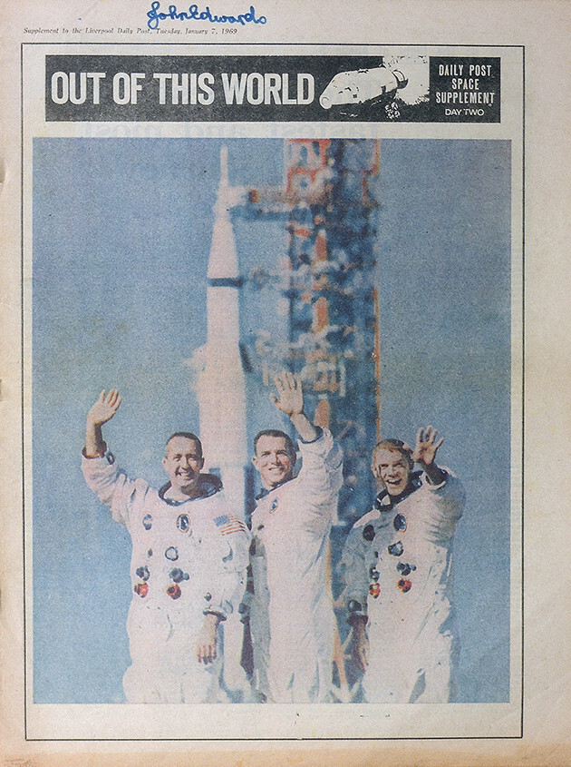 LIVERPOOL DAILY POST SUPPLEMENT 1969 . APOLLO 8 MOON MISSION SPECIAL
