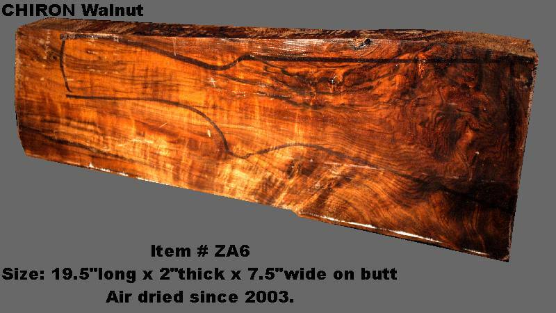 TURKISH WALNUT SHOTGUN GUN-STOCK BLANK (ITEM#ZA6)CHIRON WALNUT