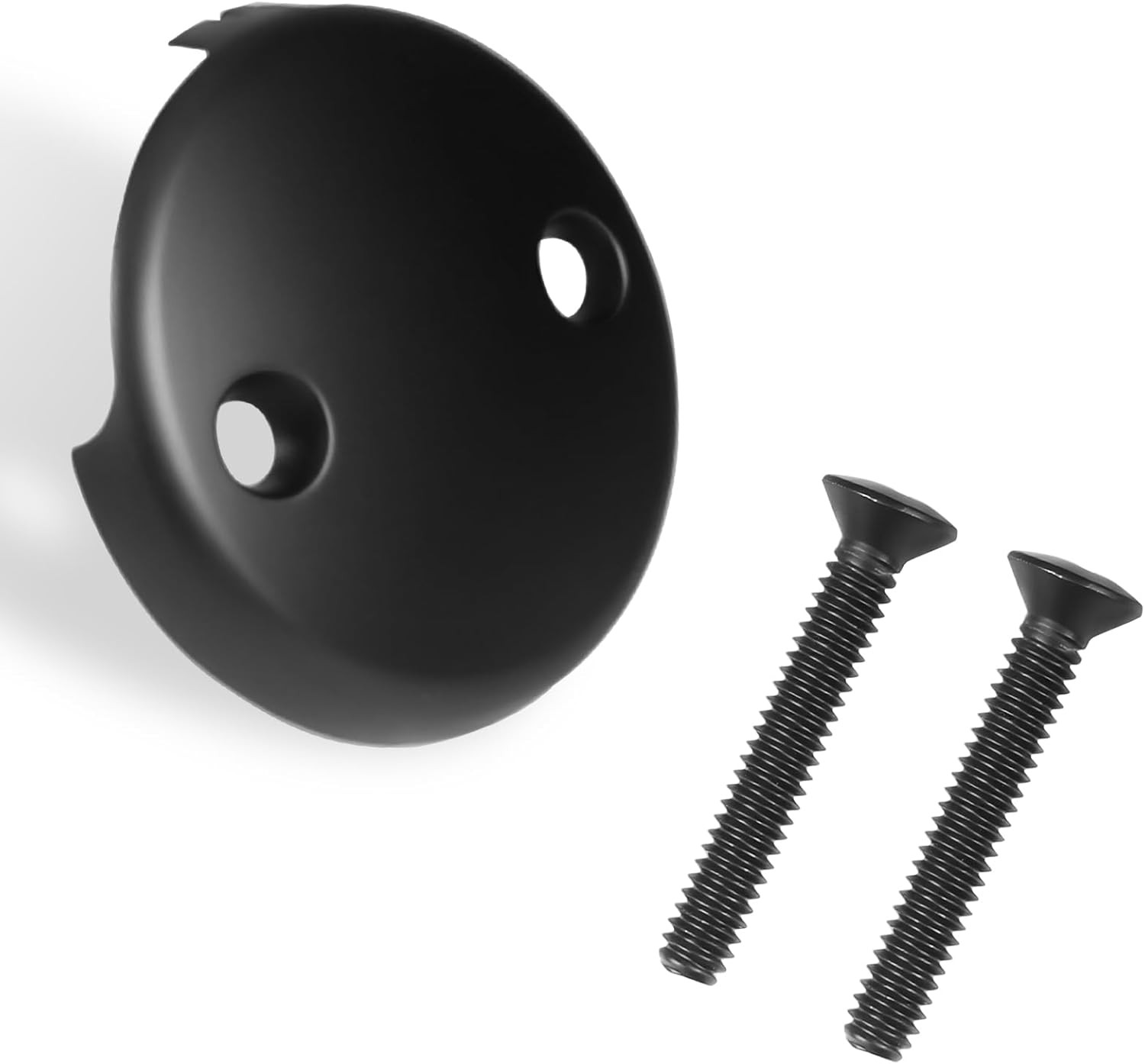 Two-Hole Tub Overflow Drain Cover, 3-1/ Bathtub Drain Cover with Two