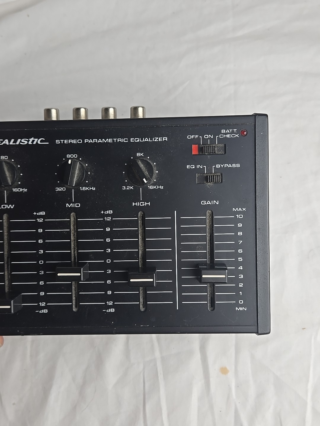 Realistic 32-1106, Stereo Parametric Equalizer, 3 Band Eq