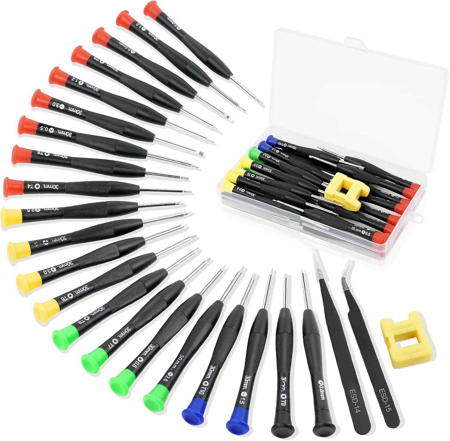 "Alloy Steel Set Mini Screwdriver Set - Magnetic Tools for Watchmakers & Tech