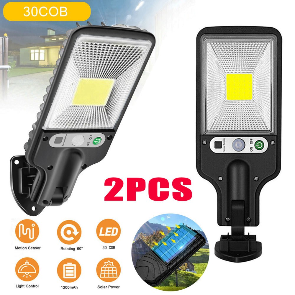 Solar-Powered LED Outdoor Wall Lights with Motion Sensor, Weatherproof Garden