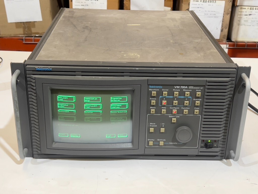 Tektronix VM700A Video Measurement Set w/ Options 01 & 11: NTSC & PAL Standards