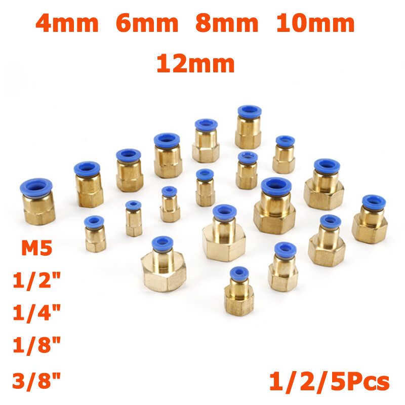 PCF Pneumatic Compressed Air Clutch Hose Fitting Quick Coupling Adapter 4mm-16mm