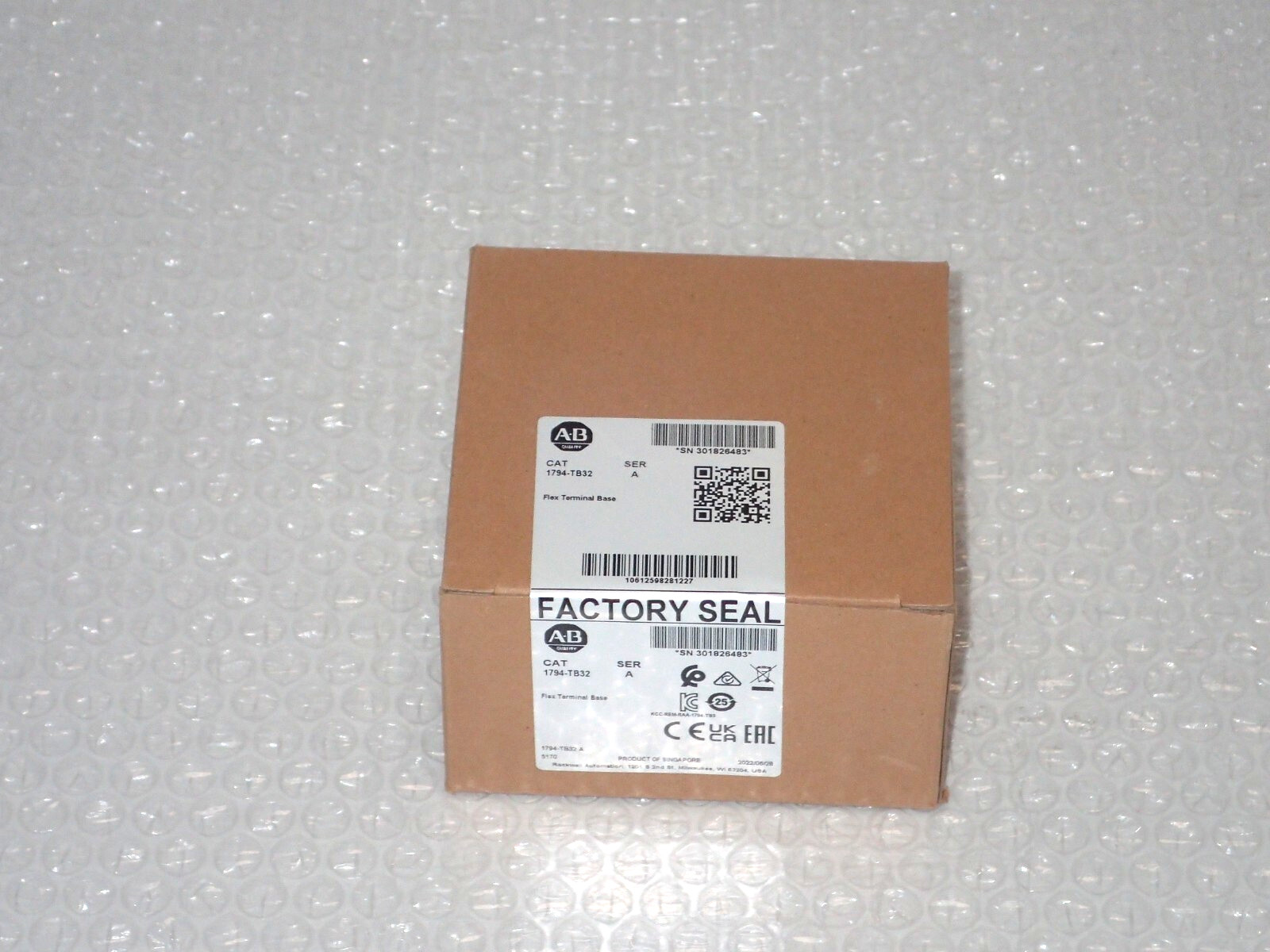 New Sealed ALLEN-BRADLEY 1794-TB32  SER A , Mfd 2022
