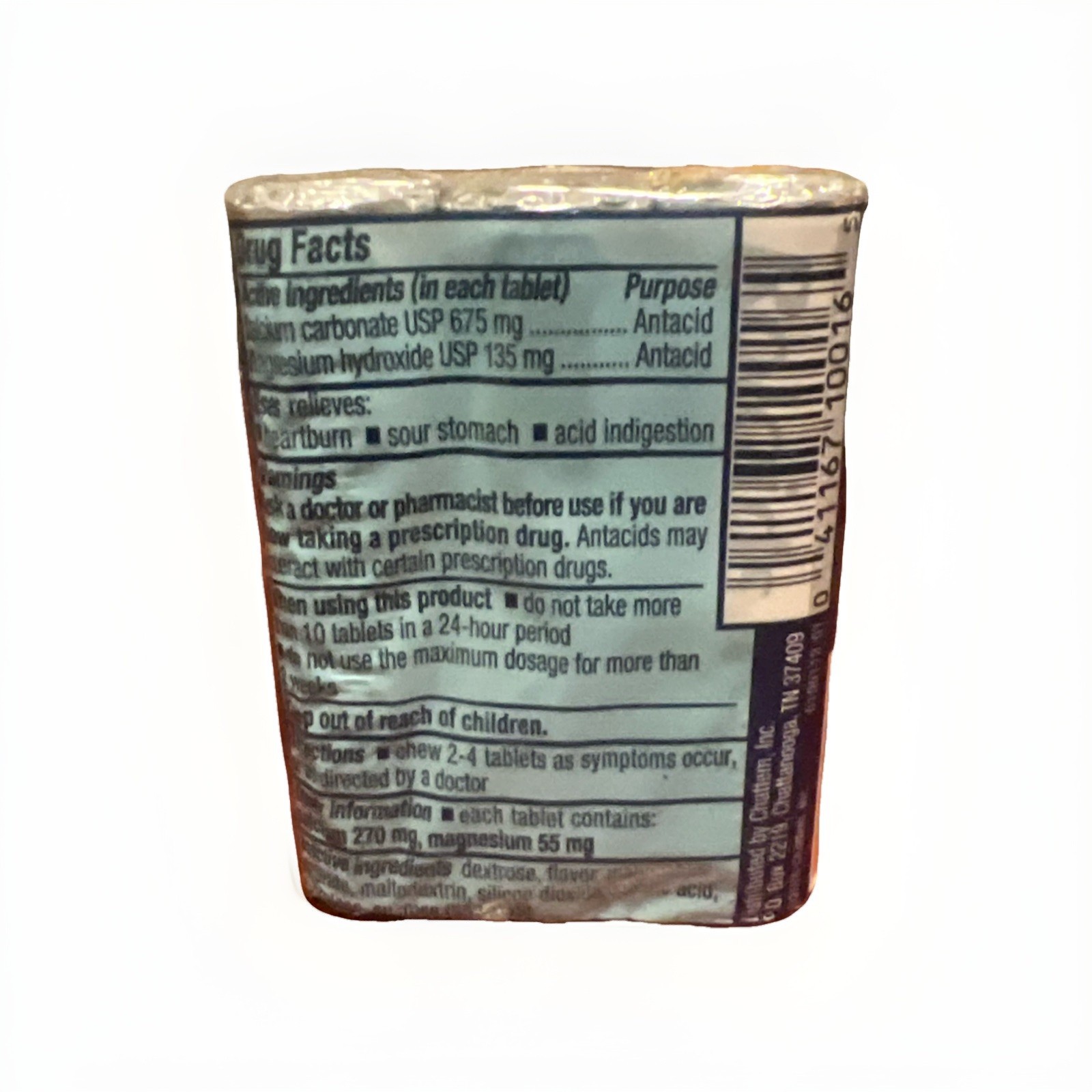 Rolaids Extra Strength Antacid Chewable Tablets, Mint, 3 Rolls, 30 Count Ex:9/26
