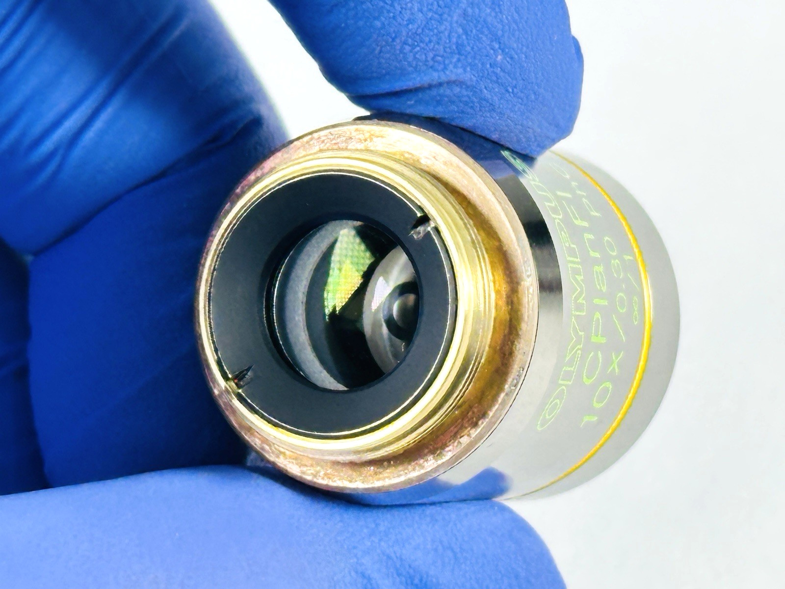 Olympus CPlanF 10x 0.30 N.A. PhC Phase Contrast Objective Infinity 1mm RMS
