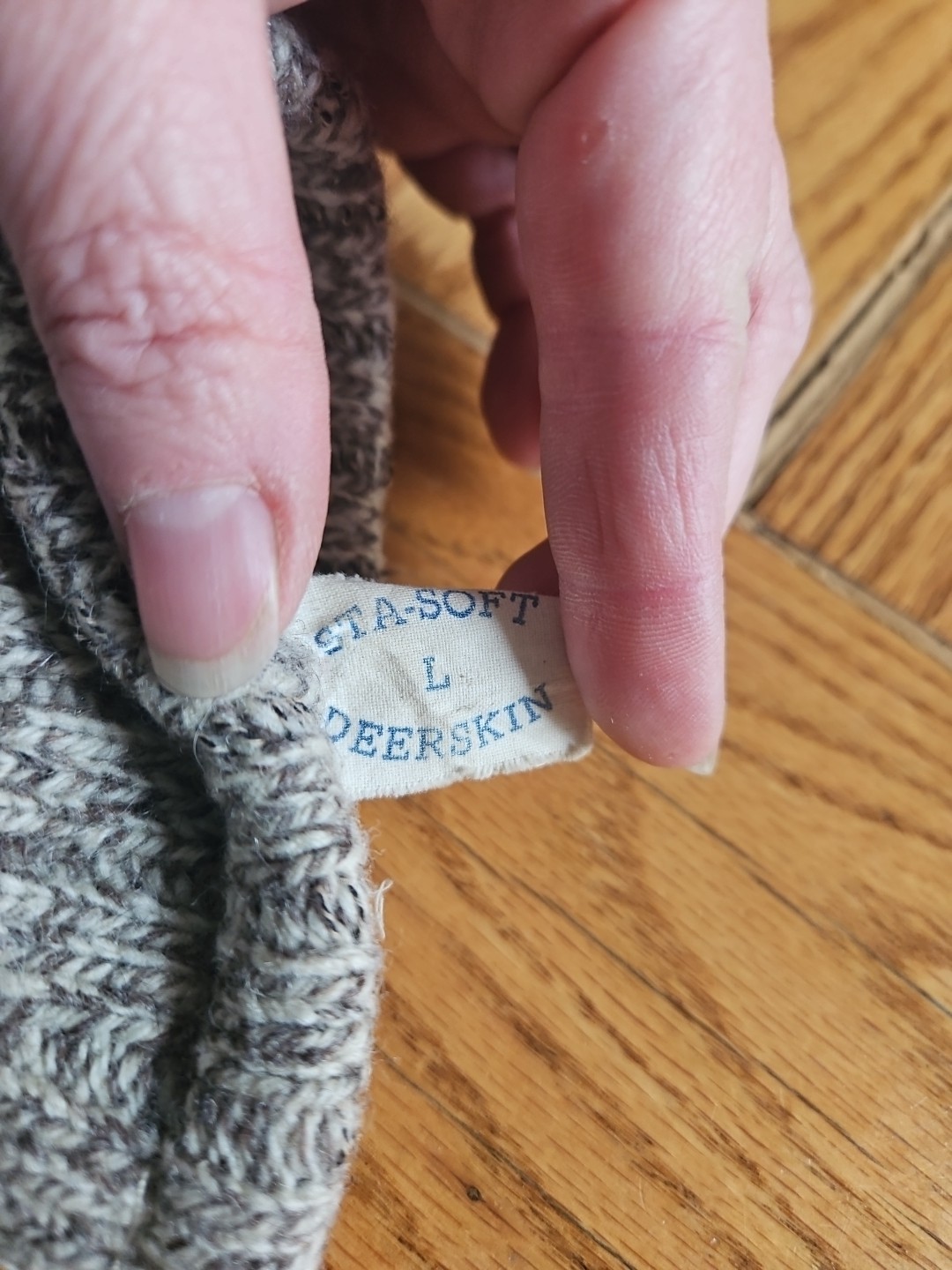 American Eagle Deerskin Mittens Large