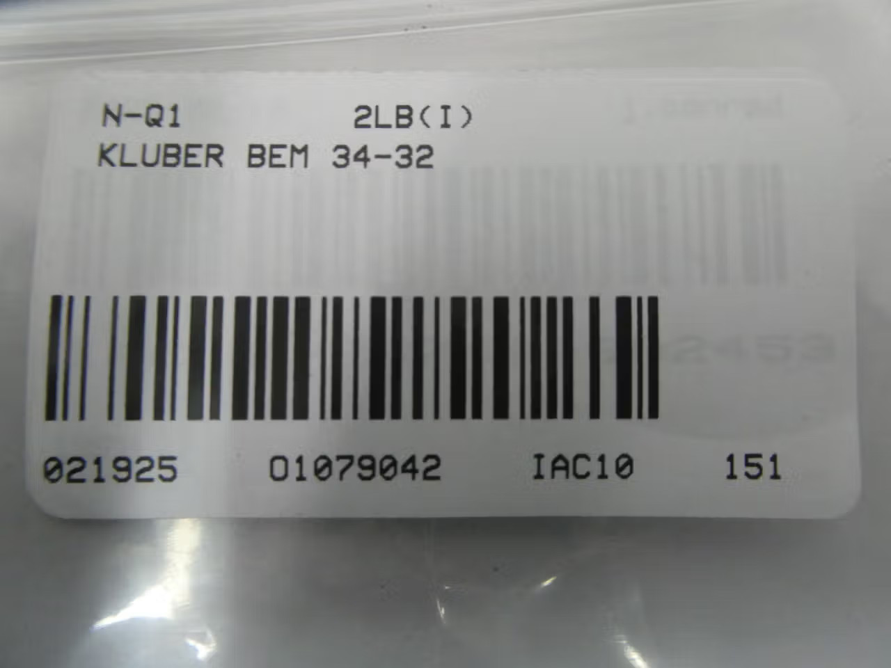 Kluber BEM 34-32 Synthetic Bearing Grease