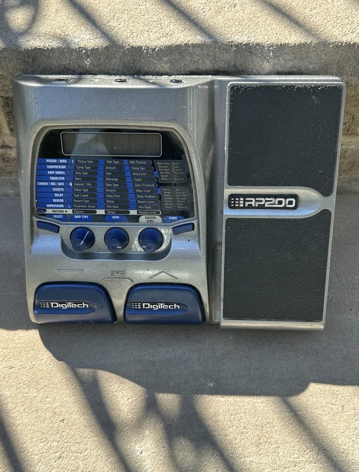 Digitech RP-200 Modeling Multi-Effects Guitar Pedal No power Cord