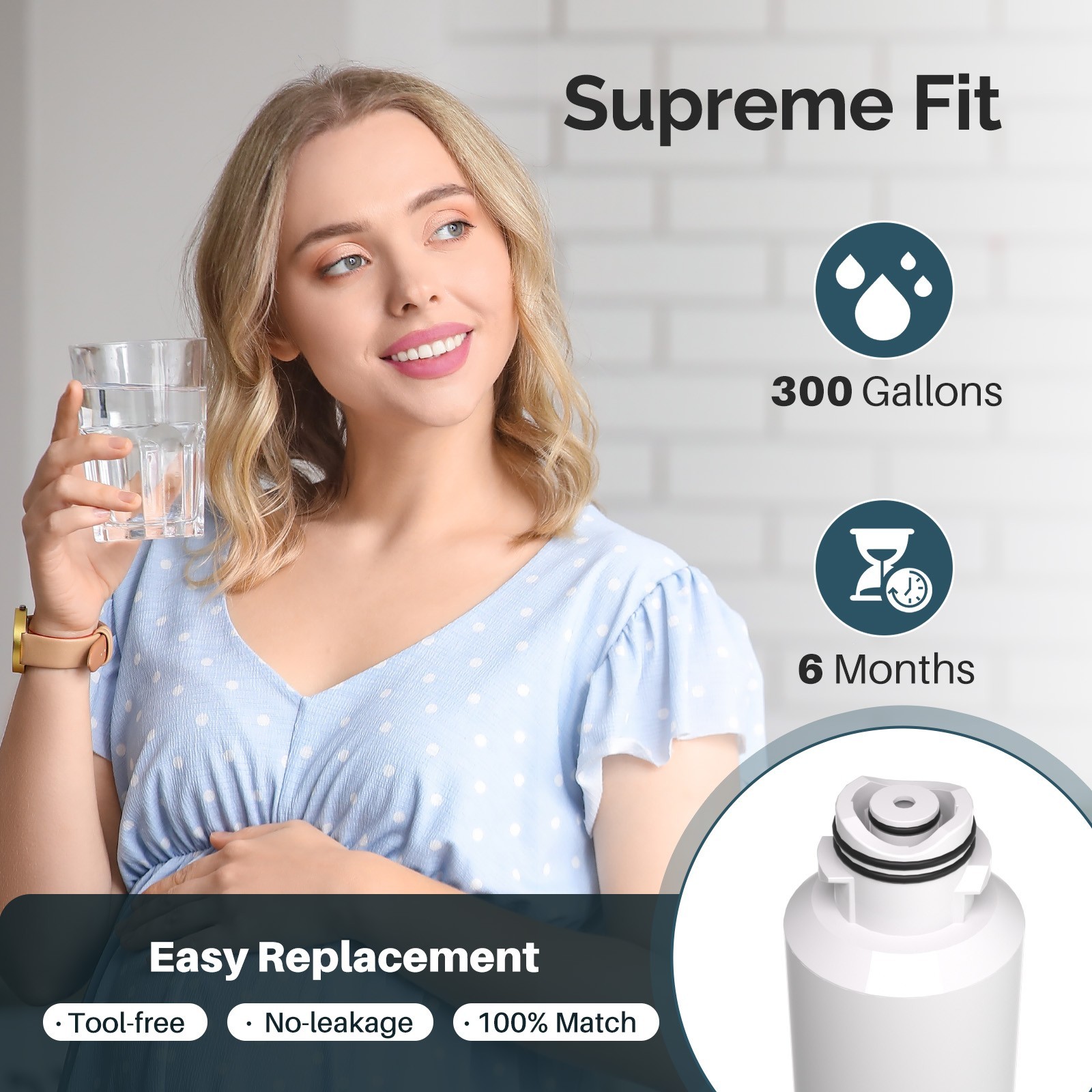 RWF0700A Refrigerator Water Filter Replacement for DA29-00020B HAF-CIN/EXP 5PACK