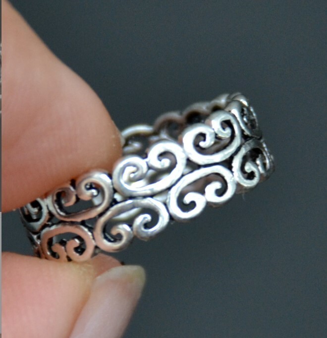 New Year Gift Adjustable Solid Metal Stylish Toe Ring For Women's 925 Silver