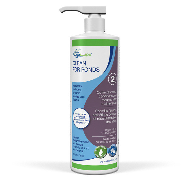 AQUASCAPE #96062 CLEAN for PONDS 16 oz /473 ml Treats up to 10,000 gallons
