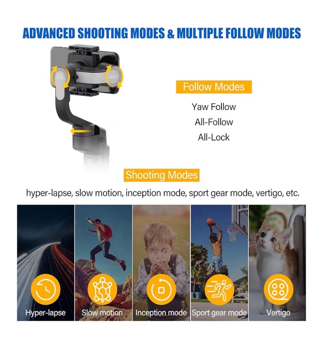 MOZA Mini-s Foldable Handheld 3-AxisPhone Gimbal Stabilizer for iPhone XS/Max/11