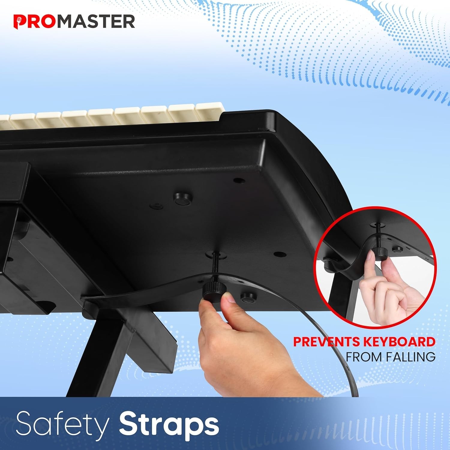 Pro Master Heavy Duty Z Design Keyboard Stand , Adjustable Width & Height (20-34