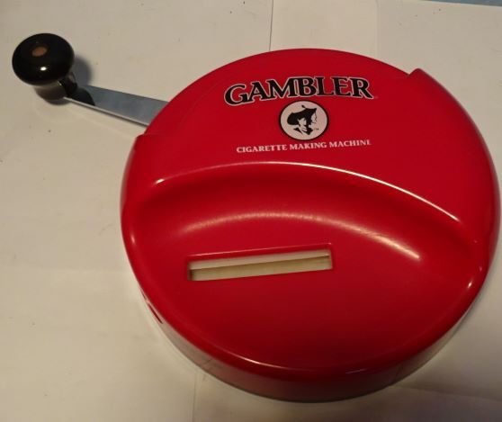 ** Vintage - GAMBLER - Cigarette Making Machine - RED - LOOKS really nice **