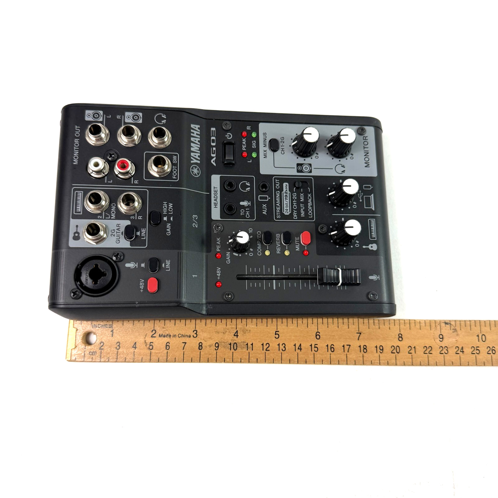 Yamaha AG03MK2 B 3 Channel Live Streaming Mixer USB Audio Interface (READ)