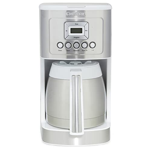 Cuisinart DCC-3400W 12-Cup Programmable Coffeemaker with Thermal Carafe - White