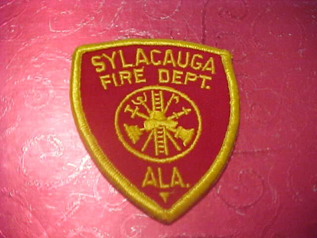 SYLACAUGA ALABAMA FIRE DEPARTMENT PATCH SHOULDER SIZE UNUSED