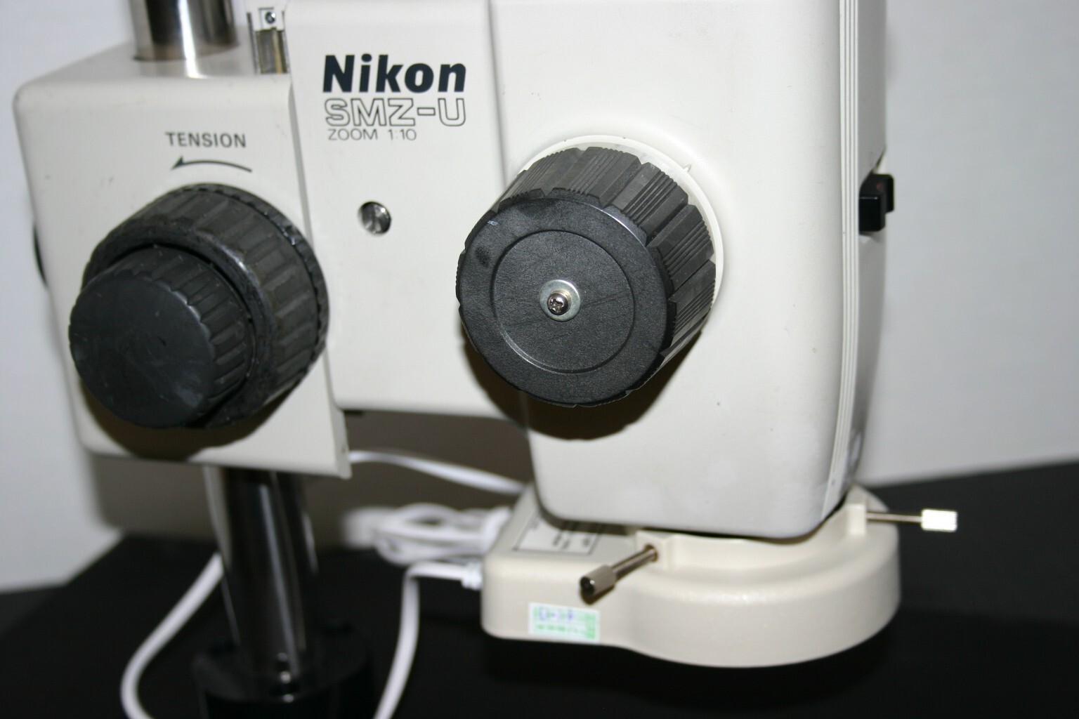 Nice Nikon SMZ-U Stereozoom Microscope Pole Stand Ring Light 7-75X