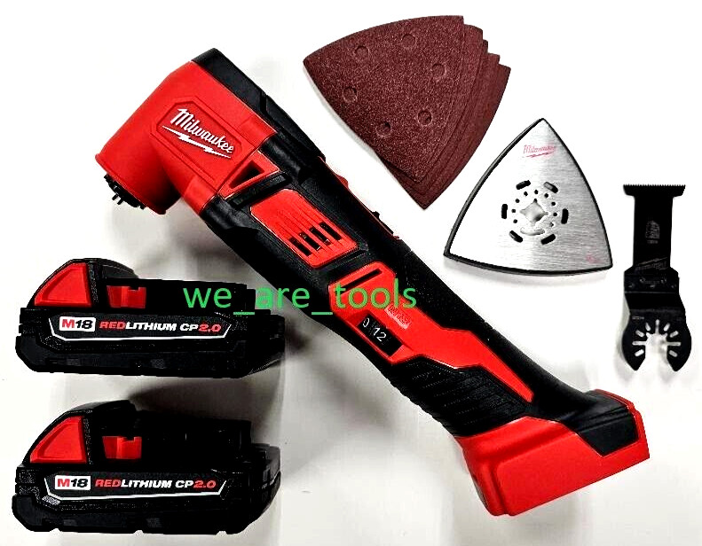 Milwaukee M18 2626-20 Cordless Multi-Tool Oscillating, 2) 2.0 AH Battery Compact