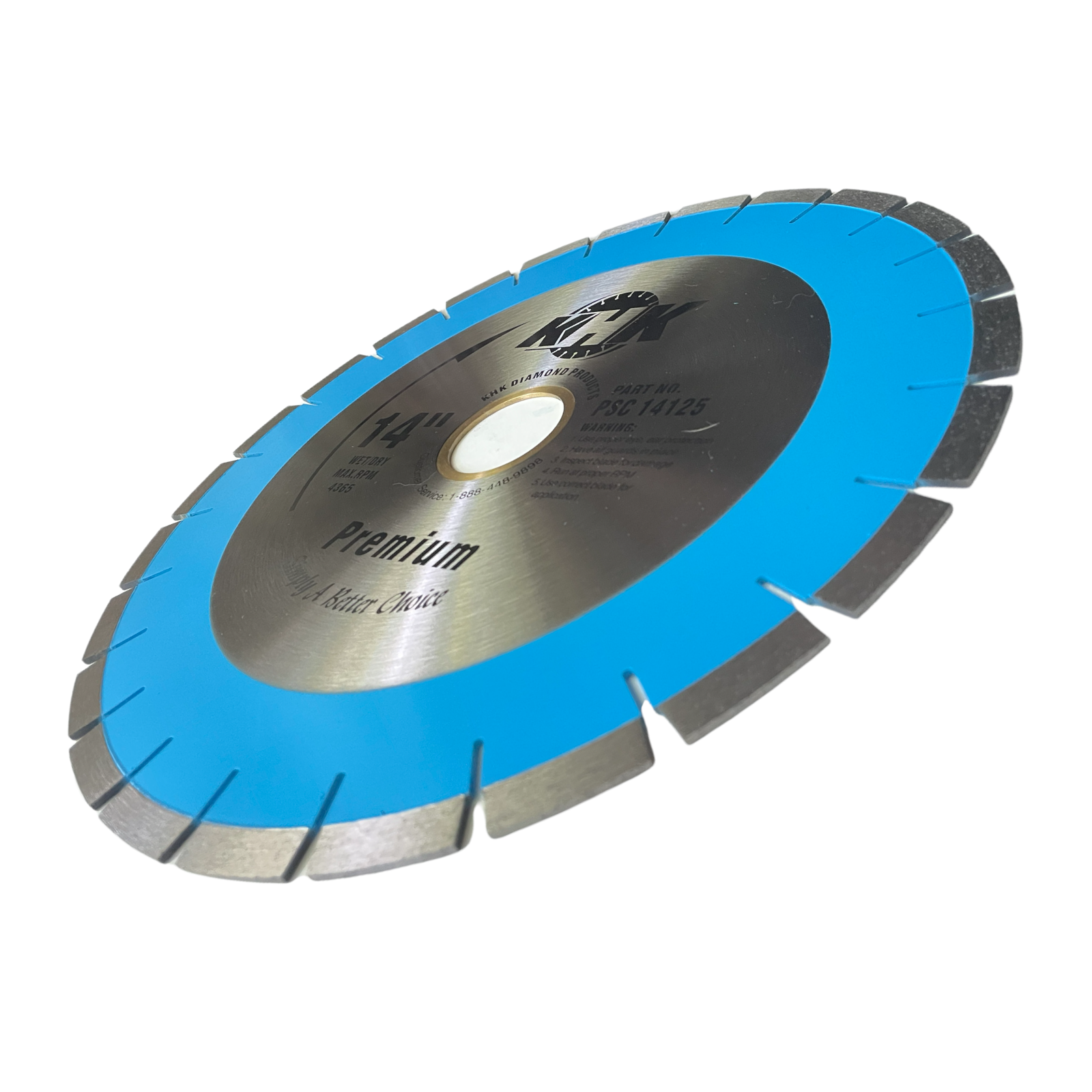 14" Silent Core Blade Cutting Granite Stone Marble Concrete Bricks 60/50mm Arbor