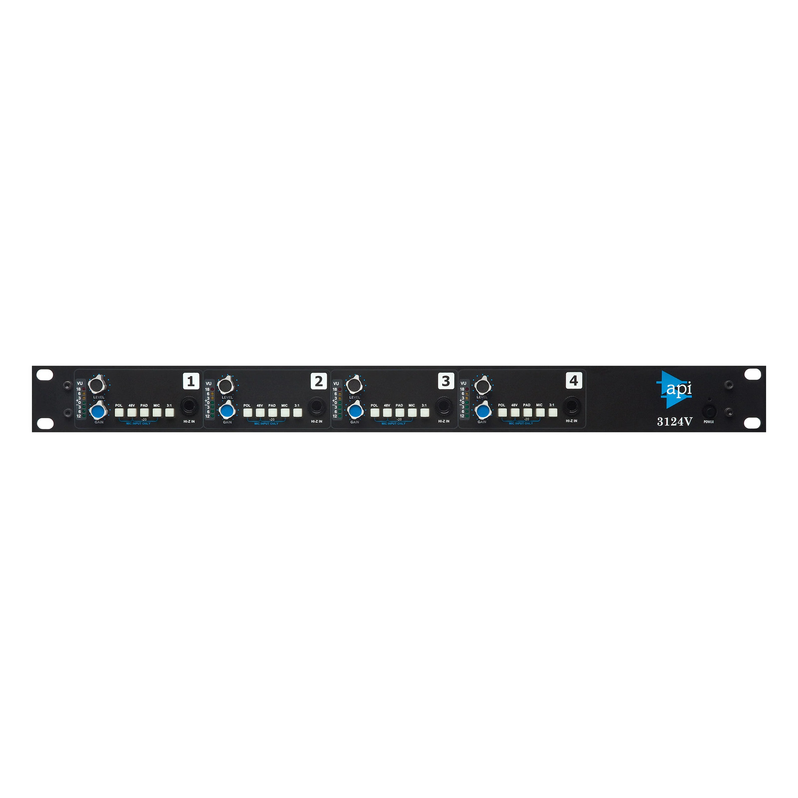 API 3124V Discrete 4-Channel Mic/Line Pre