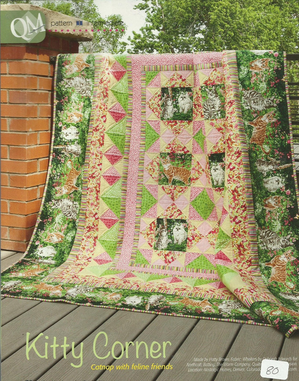 E0690   KITTY CORNER QUILT PATTERN/INSTRUCTIONS