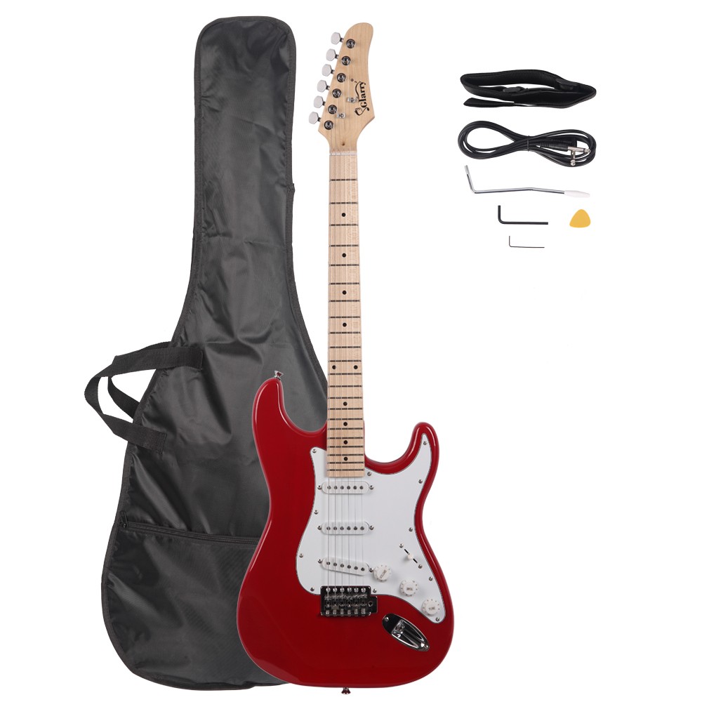 Glarry GST Maple Electric Guitar for Student School Band w/ Portable Bag