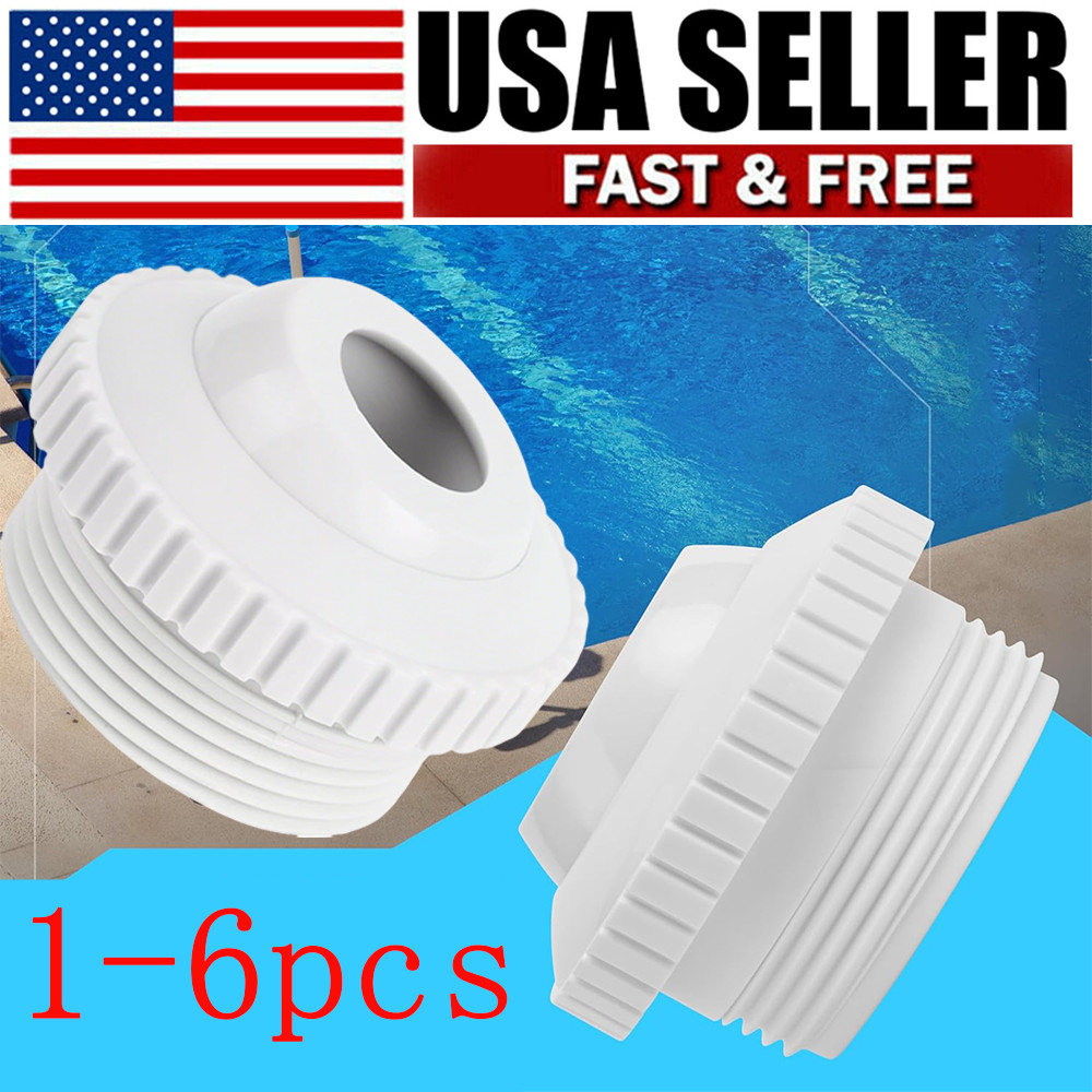 1-6 Swimming Pool Nozzle Pool Spout Fitting Spa 180° Return Jet Nozzle Universal