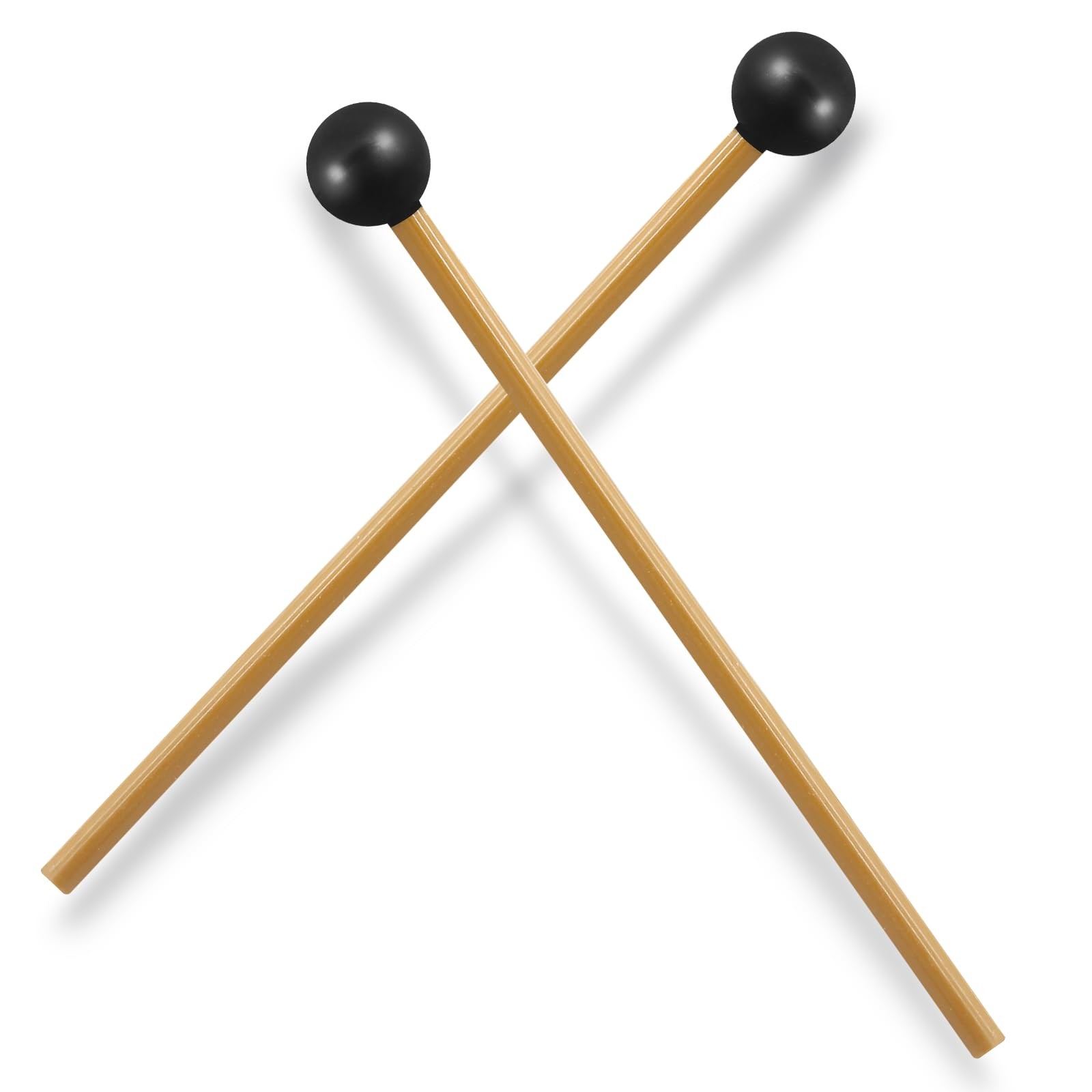 Luomorgo 2 Pcs Glockenspiel Mallets, Xylophone Mallets 7.7 Inch, Rubber Head