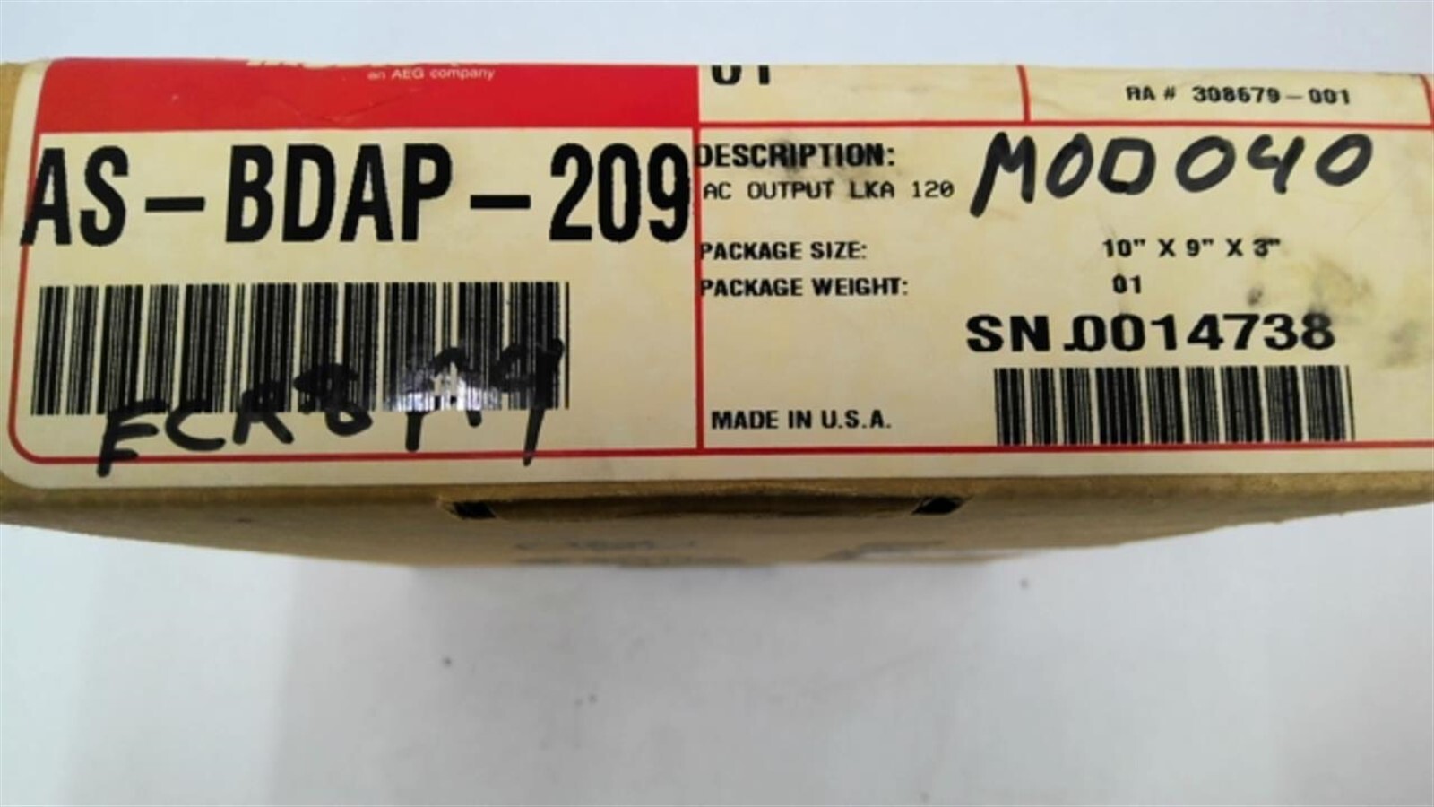 Modicon AS-BDAP-209 Output Module