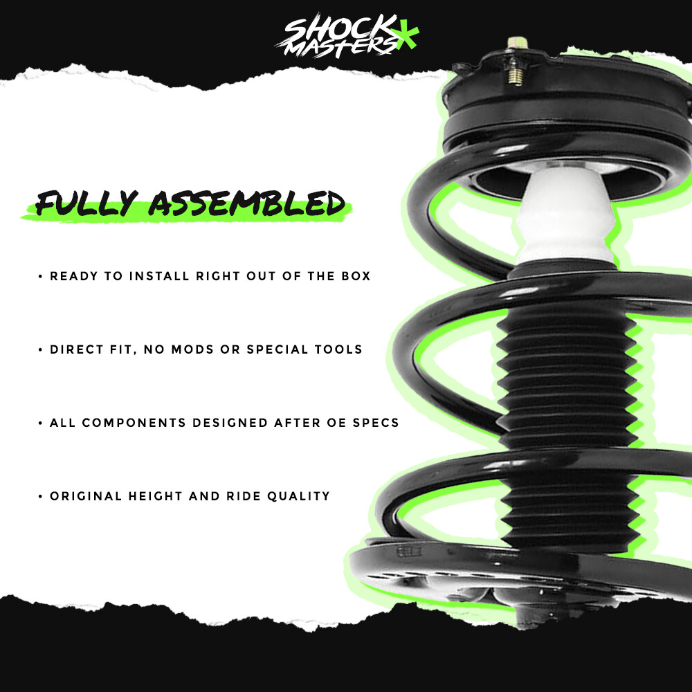 Front Pair Complete Struts & Coil Spring Assemblies for 1999-2003 Lexus RX300