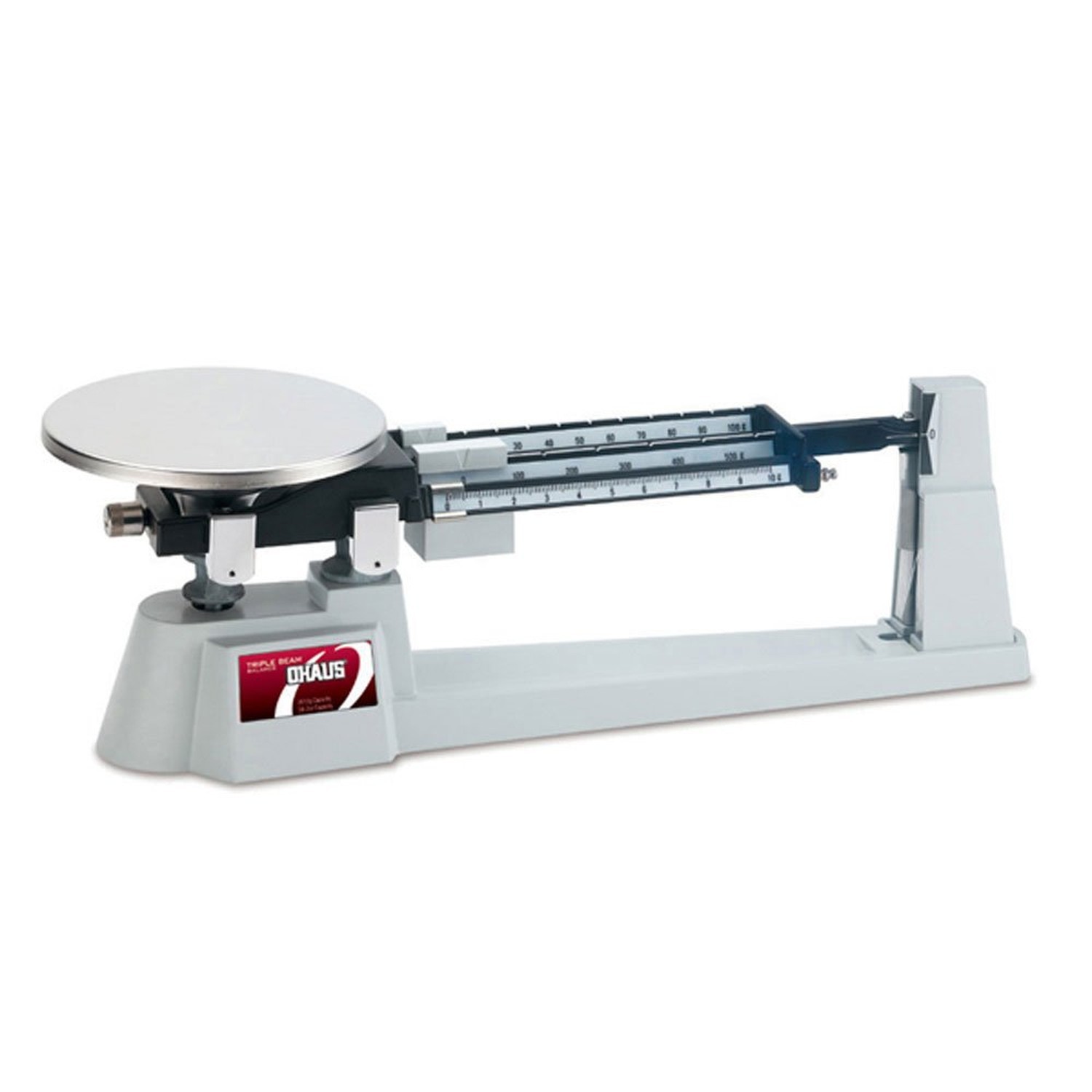 Ohaus 750-S0 Triple Beam Balance - 610g Capacity, Stainless Steel Plate, Magn...