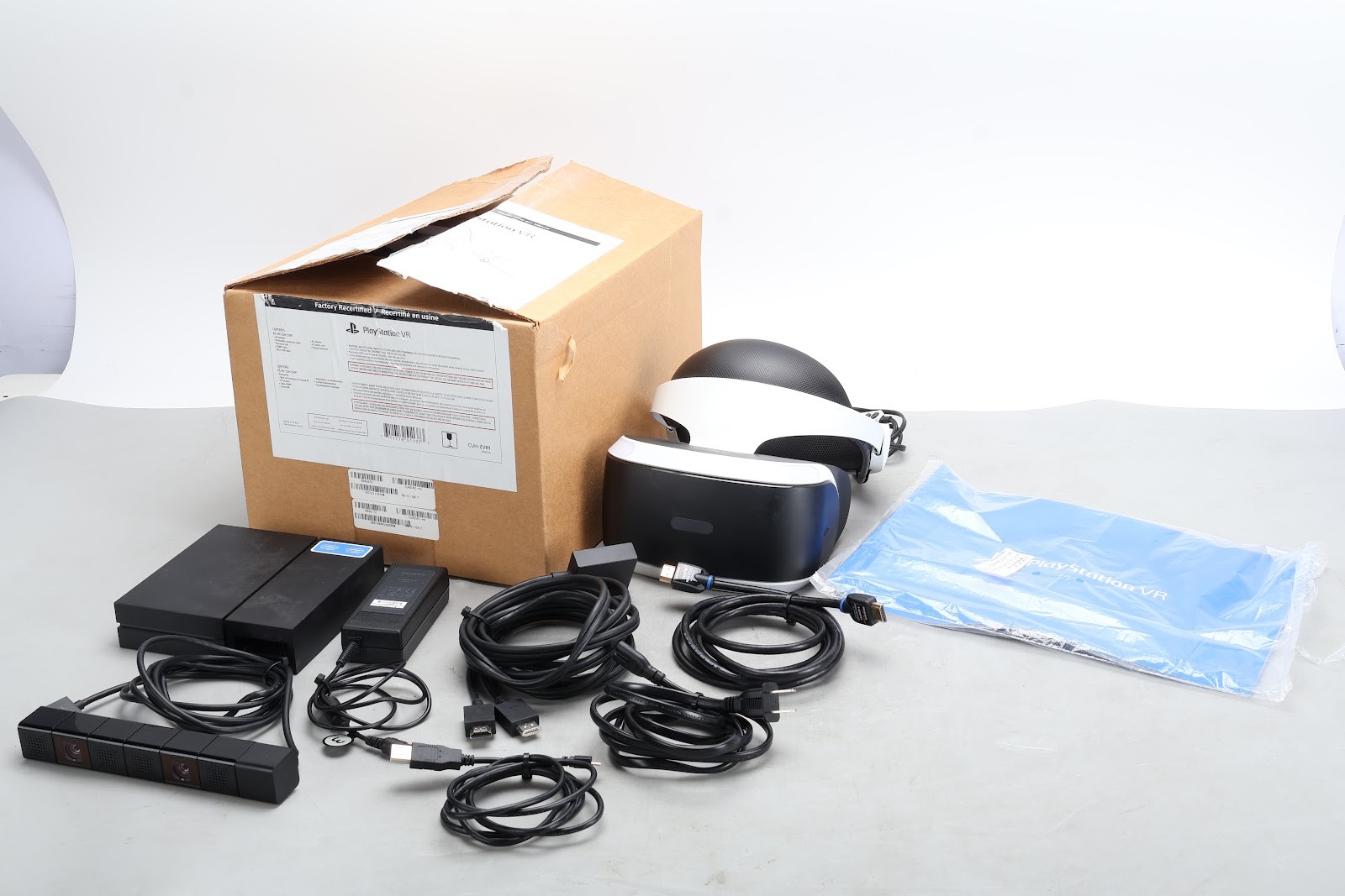 Sony CUH-ZVR1 PlayStation VR Headset With Power Supply and Accessories - PS4 VR1