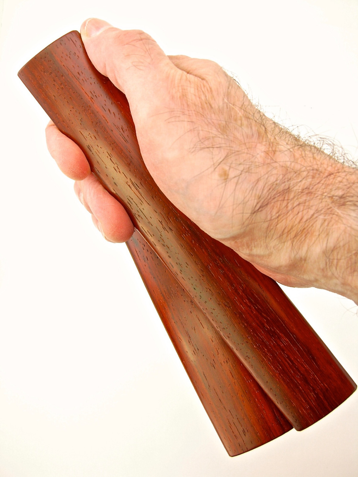 Pea Patch Minstrel-style Padauk Rhythm Bones, wide